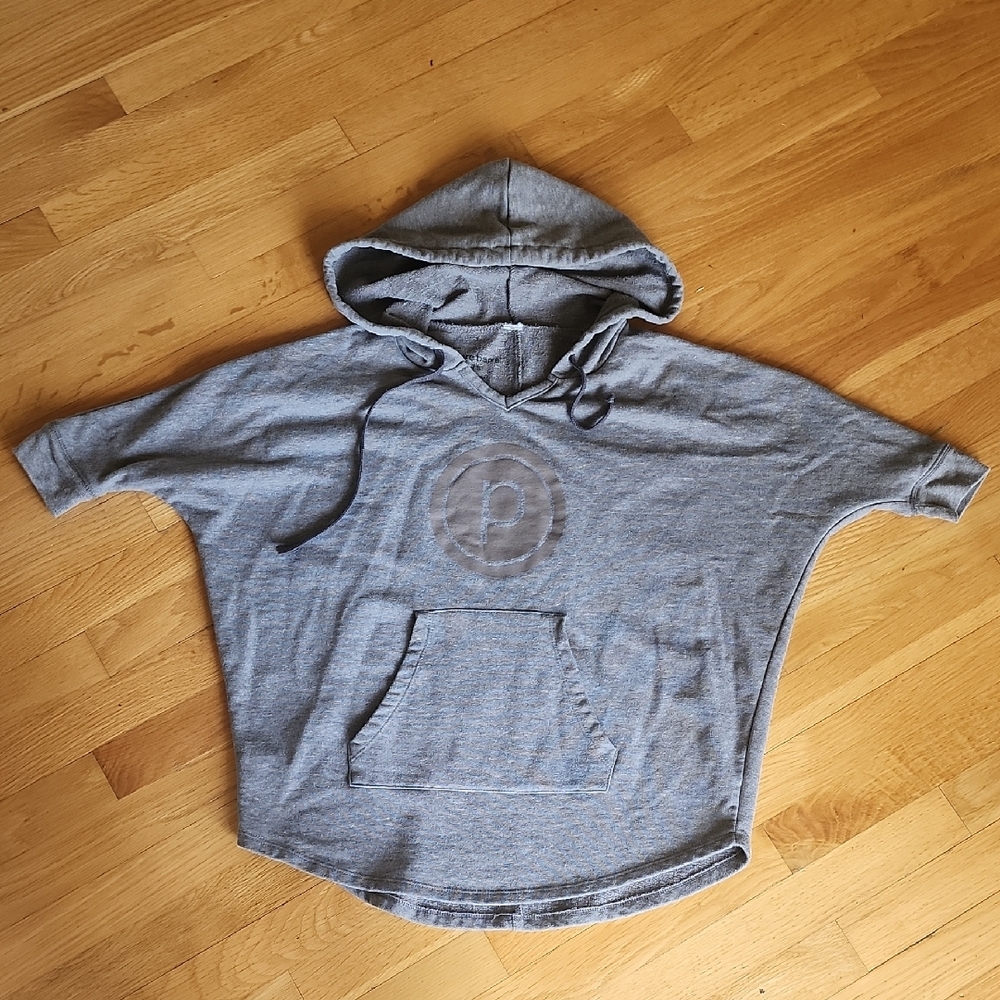 PureBarre Gray Hooded Top